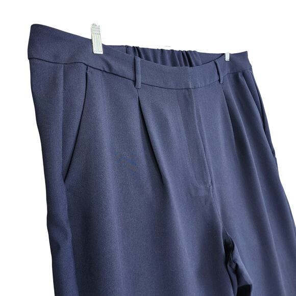 Old Navy Womens Extra High Rise Taylor Wide Leg Trouser Pants Size XXL Tall Navy - Picture 4 of 14